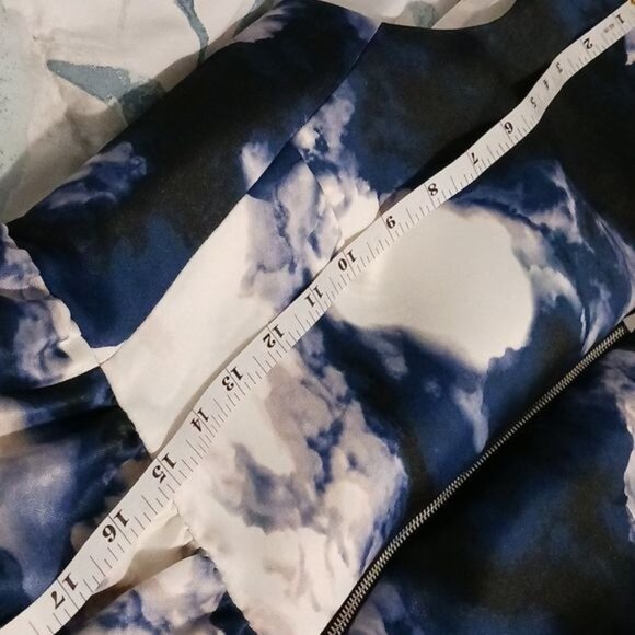 Kate Spade‎ Joss Fit & Flare Cocktail Dress in Blue Dusk Cloud Fabric, Size 6 - Picture 11 of 13